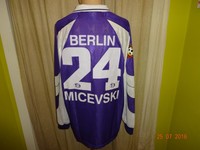 Tennis Borussia Berlin umbro Matchworn Trikot 1998/99 + Nr.24 Micevski Gr.XL