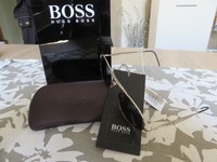 orig. HUGO BOSS Sylt Sonnenbrille Black Label silber neu + OVP + Etui