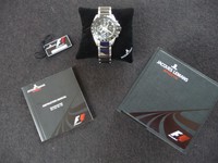 Jacques Lemans Formula 1 F-5028A Chrono Alarm Edelstahl Keramik-UVP 399,00 Euro