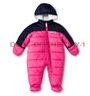 NWT Carters Baby Girls 6-9 Months Pink Pram Hooded Snowsuit Snow Suit Bunting