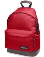 Eastpak Schulrucksack Wyoming Rot Rucksack mit Lederboden Chuppachop Red