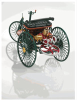 Modellauto 1:18 original Mercedes-Benz Classic Benz Patent Motorwagen 1886 grün