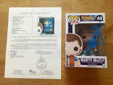 Michael J Fox Signed Marty Mcfly Back To The Future Funko Pop Doll Jsa Coa