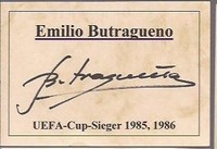 Autogramm - Emilio Butragueno