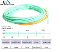 MaxCatch Fliegenschnur,Fly-Line Skagit Shooting Head 