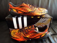 Adidas Adipure 11Pro Crazylight FG/Känguruleder/schwarz/rot/Größe 42 2/3