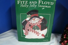 Fitz and Floyd Snowman Christmas Plate