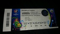 Sammler Used Ticket England - Slowakei England - Slovakia Euro 16 St Etienne 