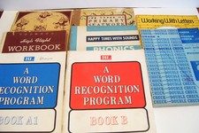 Home Schooling 8 Phonics Workbooks Early Reading Skills Primary School Vintage