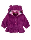 NWT~Gymboree LOVEABLE LAMB purple fleece coat hood with ears~0-3