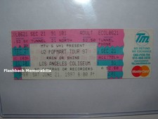 U2 Concert Ticket Los Angeles Coliseum Popmart Tour 1997 Mtv Bono Very Rare