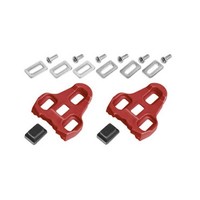 ASISTA Schuhplatten für Look Keo rot 9° Pedalplatten Cleats Sohlenplatten