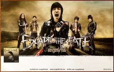 Escape The Fate Ungrateful Ltd Ed Rare Discontinued Poster +Free Metal Poster!