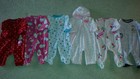 CARTERS Fleece Footed Sleeper Pajamas Girls 6M Zebra Christmas Snowmen LOT of 6
