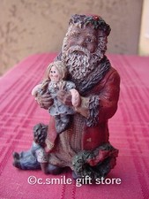 Sarah's Attic 'Love The Children Santa" Flat Back Le Figurine #3672 w/Coa Rare!