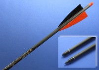6 Carbon-Pfeile EASTON POWER FLIGHT "TRADITIONAL"-Combo
