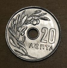 1969 Greece 20 Lepta Unc. Olive Branch