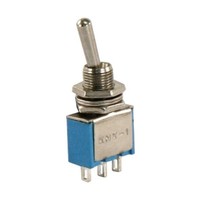 20 x Miniatur Kippschalter 1-polig 3 Kontakte Umschalter Ein / Ein Lötösen 4296