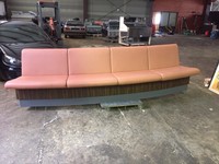 Bank mit Polsterung, Dinerbank,Kunstlederbank, Bank 367cm