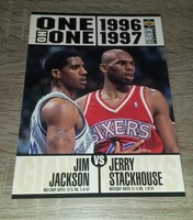 RARE 1996-97 Collector´s Choice One of One Jumbo Jackson Stackhouse