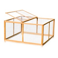 Kaninchenstall Freilauf Freigehege Hasenstall Hasenkäfig Kleintierstall aus Holz