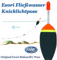 EXORI Strömungspose Fließwasserpose Knicklichtpose Knicklicht Zander Aal Fluss 