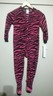 New Circo Girl ZEBRA Feet PINK Fleece Footed Blanket Sleeper Pajamas Size XS ~