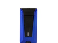 Colibri Zigarrenfeuerzeug Stealth Triple / 3er Jet / Blau Metallic / Black