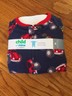 NWT Carter's Child Of Mine Blanket Sleeper Size 3T Blue Trucks Footed Pajamas