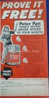 Peter Pan Peanut Butter Sandwich Spread Early Jar Style 1940s ORIGINAL PRINT AD