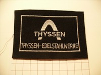 Ärmelabzeichen WF Thyssen Edelstahlwerke