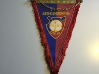 FC Bayer 05 Uerdingen XLWimpel Teamunterschriften ca80ziger 40x27 cm Metallkette