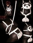 Adult Sissy LEDER Body Harness leather speading diaper straps harness PANDA