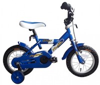 12" ZOLL KINDERRAD KINDERFAHRRAD JUNGEN BMX BLAU WEISS FAHRRAD FÜR KINDER