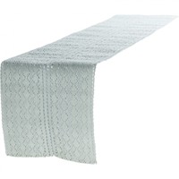 Tischläufer Mirthe Häkel mint grün 30x140cm