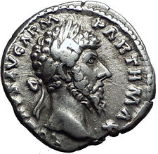 LUCIUS VERUS Marcus Aurelius Co-Emperor Ancient Silver Roman Rome Coin i57971