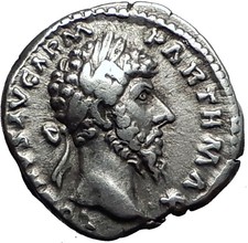 LUCIUS VERUS Marcus Aurelius Co-Emperor Ancient Silver Roman Rome Coin i57971