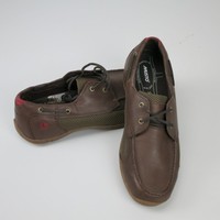 Musto Gr 43 9 Herren Decksschuh Lederschuh Rutschfest Performance NP169 € Braun