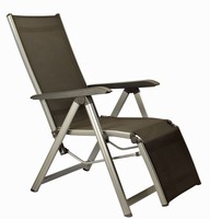 Kettler Basic Plus Relax Relaxsessel Relaxliege Relaxstuhl Liegestuhl in silber