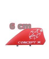 CONCEPT X HC Kitefinne Kiteboard 6 cm Rot