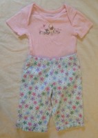 Baby Girls Spring Outfit Walt Disney Body Suit Miniwear Pants 3-6 Mon