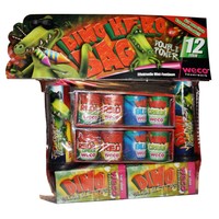 WECO 4923 Jugend Feuerwerk Dino Hero Bag Party-Sortiment 12 Stk. Boden-Fontänen
