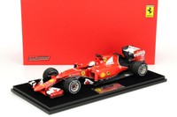 S. Vettel Ferrari SF15-T #5 Winner Malaysia GP F1 2015 mit Vitrine 1:18 LookSmar