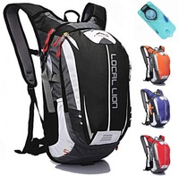 18L Rucksack Fahrradrucksack Wanderrucksack + 2L Trinkblase Regenschutz Helmnetz