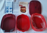 Tupperware Multi Micro Dämpfer 5tlg. Mikrowellengeschirr 2,1L - NEU & UNBENUTZT