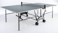 Kettler Axos Outdoor 1,Outdoor Tischtennisplatte grau/gelb, TT-Platte wetterfest