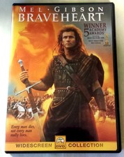 Braveheart Mel Gibson1995 Dvd Widescreen