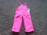 OSHKOSH B'gosh girl's NWT size 18 months neon pink pant corduroy overalls 