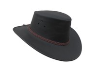 Hampton Lederhut mit leicht gebogener Krempe von Kakadu Australia RESTPOSTEN XXL