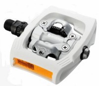 Shimano Klick / Plattform Pedale PD-T400 SPD weiss incl. Cleats K1